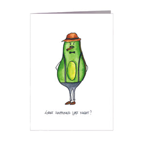 Avocado Karte | Detektiv | What happened last night
