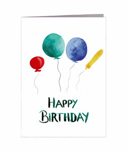 Geburtstagskarte | Happy Birthday | Ballons