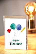 Laden Sie das Bild in den Galerie-Viewer, Geburtstagskarte | Happy Birthday | Ballons