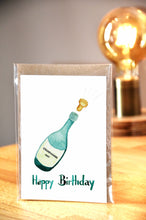 Laden Sie das Bild in den Galerie-Viewer, Geburtstagskarte | Happy Birthday | Champagner
