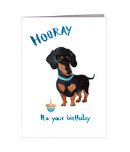 Laden Sie das Bild in den Galerie-Viewer, Geburtstagskarte | It&#39;s your birthday | Hund | Dackel