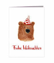 Laden Sie das Bild in den Galerie-Viewer, Weihnachtskarte | Frohe Weihnachten | 5er Set Tiere