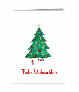 Weihnachtskarte | Frohe Weihnachten | Tannebaum