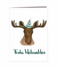 Laden Sie das Bild in den Galerie-Viewer, Weihnachtskarte | Frohe Weihnachten | 5er Set Tiere