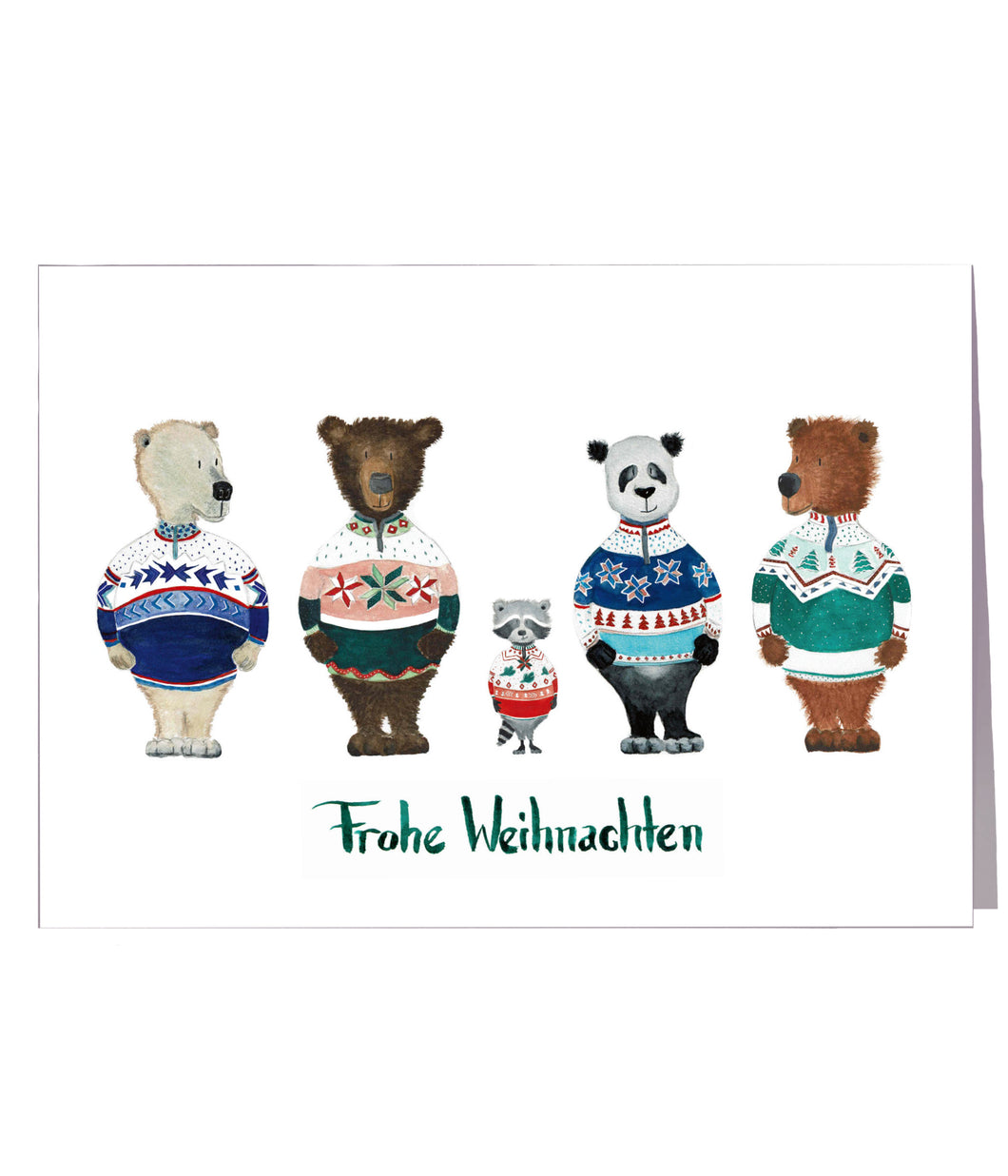 Weihnachtskarte | Frohe Weihnachten | Bärenbande