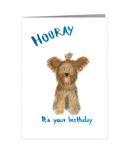 Geburtstagskarte | It's your birthday | Terrier